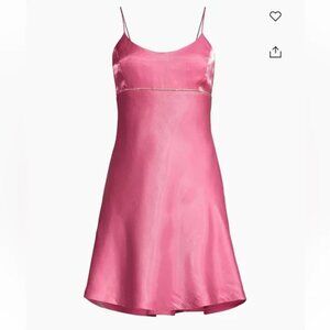 LoveShackFancy Pink Rhinestone Minidress - Size 10